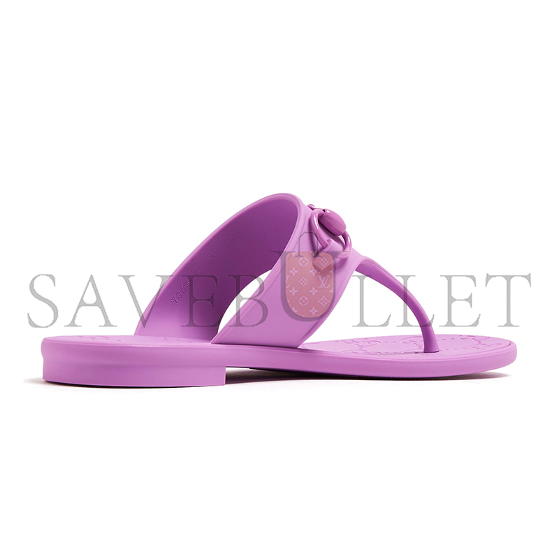 GUCCI HORSEBIT THONG RUBBER SANDALS 780306